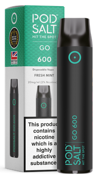 POD SALT GO600 Disposable Pod Device 460mAh (Fresh Mint 2% Nikotyny)